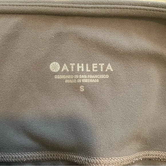 Athleta Salutation Modblock Leggings 7/8 Length light pink and gray small - Picture 4 of 9